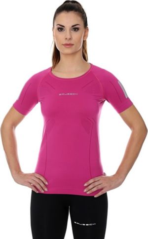Brubeck Koszulka damska z krótkim rękawem Athletic różowy r. XL (SS11080) 1