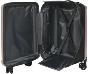 vidaXL Walizka składana  twarda 24'' różowe złoto 43x27x66 cm ABS 1