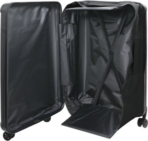 vidaXL Składana walizka twarda 28'' Czarna 50 x 30 x 76 cm ABS 1