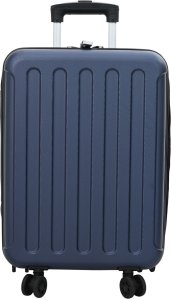 vidaXL Składana walizka twarda 20'' Ciemnoniebieska 34x23x55.5 cm ABS 1