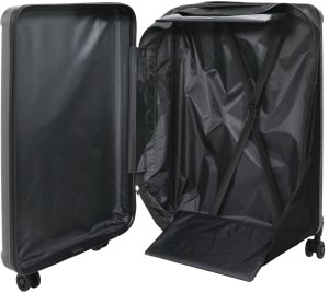 vidaXL Składana walizka Twarda 28'' Ciemnoszara 50x30x76 cm ABS 1