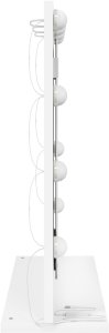 vidaXL Lustro Toaletowe  Białe Drewno drewnopochodne 60 x 55 x 18 cm 4