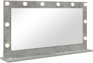 Lustro vidaXL Lustro Toaletowe Szary beton Beton 100 x 55 x 18 cm Lustro 2