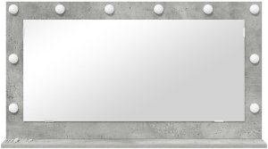 Lustro vidaXL Lustro Toaletowe Szary beton Beton 100 x 55 x 18 cm Lustro 3