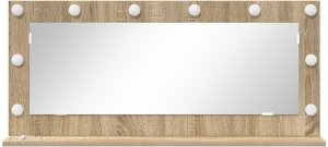 Lustro vidaXL Lustro toaletowe Dąb Sonoma Płyta wiórowa, Szkło 100 x 45 x 18 cm 3