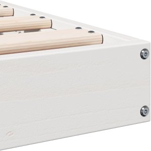 vidaXL Łóżko Z Platformą 200x210 cm z Litego Drewna Sosnowego 7