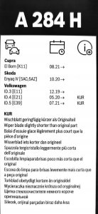 Bosch Bagrudeviskerblad A284H 8