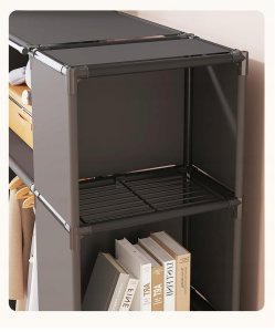 SZAFA Modułowa SKŁADANA Wieszak GARDEROBA na UBRANIA Metalowa 125x28x80cm 6