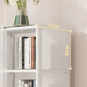 SZAFA Modułowa SKŁADANA Wieszak GARDEROBA na UBRANIA Metalowa 155x28x40 cm 3