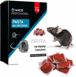 Vaco Zestaw Deratyzacyjny 2x Trutka na Myszy i Szczury 1 kg + 4x Karmnik Stacja 7