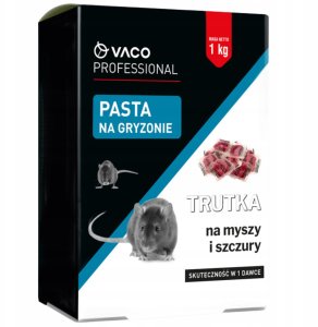 Vaco Zestaw Deratyzacyjny 2x Trutka na Myszy i Szczury 1 kg + 4x Karmnik Stacja 8