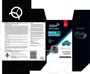 Trutka na szczury myszy Pasta 150gr Saszetki Brodifakum Bitrex VACO PRO 4