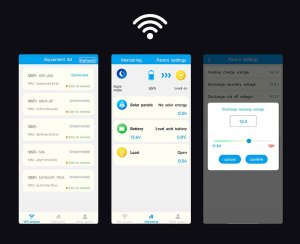 STEROWNIK Panel WIFI SOLARNY REGULATOR 12-48V 60A 7