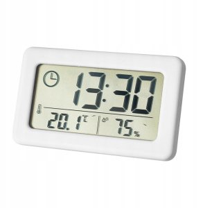STACJA POGODY ZEGAR Wilgotność Temperatura BIAŁY 1