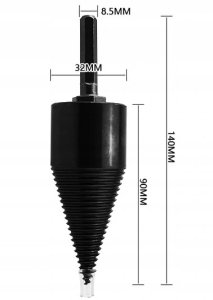 ŚWIDER Łuparka DO DREWNA STOŻEK 45mm WIERTŁO XXXL 5