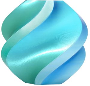 Filament Bambu Lab PLA Silk Dual Color 1,75mm 1kg - w zestawie z wielorazową szpulą - Blue Hawaii} 1
