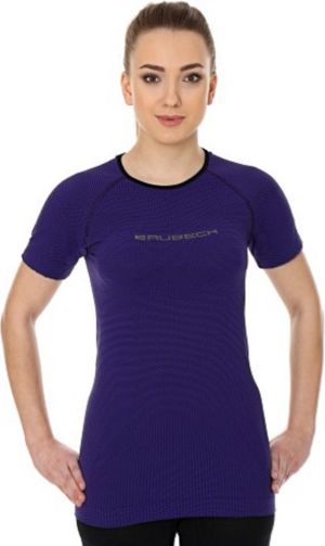 Brubeck Koszulka damska 3D Run PRO z krótkim rękawem fioletowa r. L (SS12030) 1