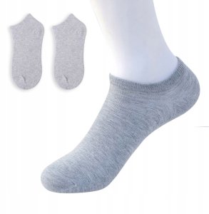 SKARPETY STOPKI BAWEŁNA 100% Wygodne UNISEX Bawełniane 38-44 Szare 1