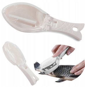 SKROBACZKA do RYB z pojemnikiem na ŁUSKI Ekspresowa WYGODNA Obieraczka KARP 15