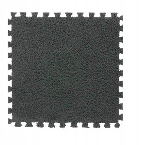 Puzzle na podłogę PLUSZOWA Piankowe DYWAN MATA Aksamitna DZIECI 30cm SZARA 2