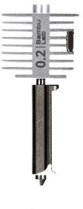 Hotend z dyszą ze stali nierdzewnej do drukarek Bambu Lab z serii A1 - 0,2 mm} 1
