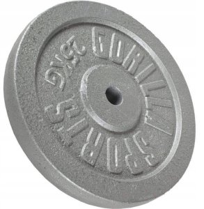 Gorilla Sports 25KG OBCIĄŻENIE ŻELIWNE TALERZ GORILLA ŻELIWO 3
