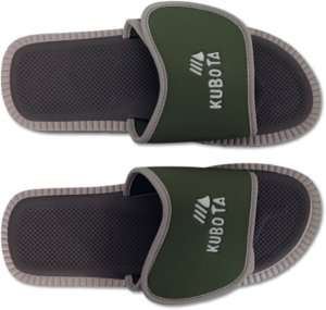 Piankowe klapki Kubota - Rzep Rozmiar 44 Multicolor 3