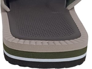 Piankowe klapki Kubota - Rzep Rozmiar 42 Multicolor 7