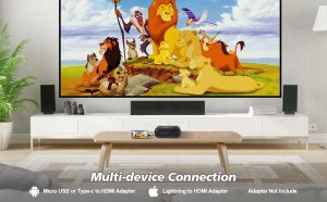 Projektor ITIMPORT Projektor ITIMPORT do 170" cali MOBILNY Bluetooth FullHD 1080P Mocny 9