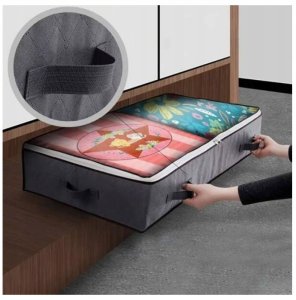 POKROWIEC NA POŚCIEL do PRZECHOWYWANIA Poduszki KOCE Pod ŁOŻKO 100x50x18cm 2