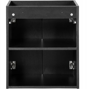 CZARNA szafka łazienkowa NOVA BLACK 82-50 2D z umywalką i blatem OAK 50 cm 5