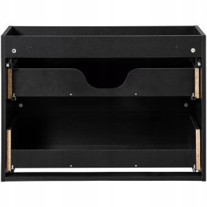 CZARNA szafka łazienkowa z umywalką 80 cm NOVA BLACK 82-80 z szufladami 6