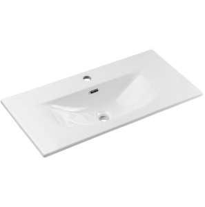 CZARNA szafka łazienkowa z umywalką 80 cm NOVA BLACK 82-80 z szufladami 7