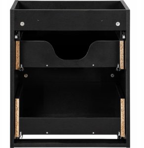 CZARNA szafka łazienkowa NOVA BLACK 82-50 z umywalką i blatem OAK 50 cm 5
