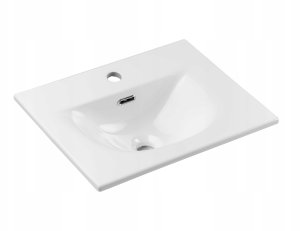 CZARNA szafka łazienkowa z umywalką 50 cm NOVA BLACK 82-50 RYFLOWANY front 7