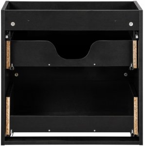 CZARNA szafka łazienkowa z umywalką 60 cm NOVA BLACK 82-60 z szufladami 6