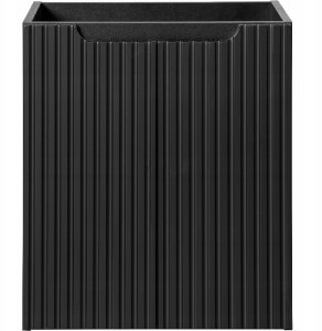 CZARNA szafka łazienkowa NOVA BLACK 82-50 2D z umywalką i blatem 50 cm 2