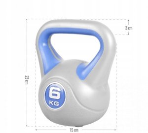 6 kg kettlebell kula kettle hantel Gorilla Sports 5