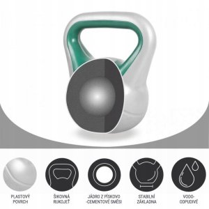 Kettlebell Gorilla Sports bitumiczny 10 kg 7