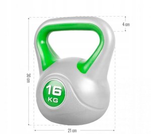 Kettlebell Gorilla Sports bitumiczny 16 kg 5
