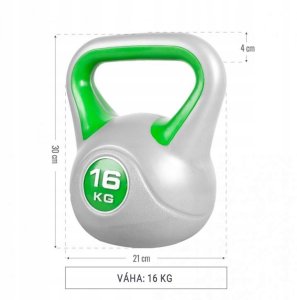 Kettlebell Gorilla Sports bitumiczny 16 kg 7