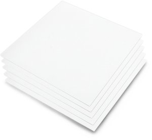Plexi mrożona satynowa - biała - 3mm - 200x200mm - 5szt.} 1