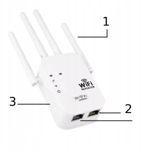 Repeater WZMACNIACZ SYGNAŁU WIFI 300mb/s aż 4 anteny ROUTER ACCES POINT 4