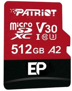 Karta Patriot EP MicroSDXC 512 GB Class 10 UHS-I/U3 A2 V30 (PEF512GEP32MCX) 4