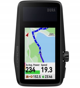 COROS DURA solarny komputer rowerowy GPS 120h czasu pracy 2,7" 1