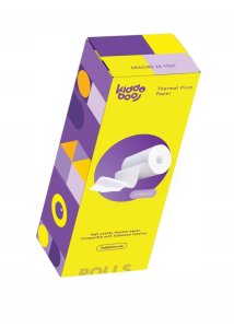 Papier Biały Wkład Wkłady 5x Rolka 57 mm 57mm x 6m do Kiddoboo X2 P83 P80 / KBP80ROL 4