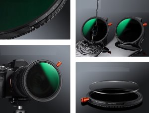 Filtr K&F Filtr Hybrydowy 3w1 58 mm 58mm Fader ND2-32 + CPL + Black Diffusion 1/4 / KF01.2923V2 8