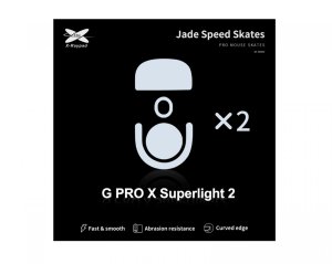 X-raypad Obsidian Skates Logitech G Pro X Superlight 2 Raudona 2 vnt. (Raudoni) Pakaitiniai Pelė Feet 2
