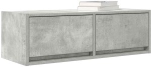 vidaXL Szafka RTV Betonowa Szara 80x31x25,5 cm Drewno klejone 4