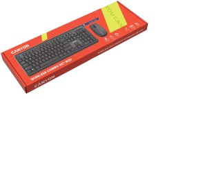 CANYON Zestaw klawiatura i mysz SET-W20 UK/US Velvet Bezprzewodowy Czarny 3